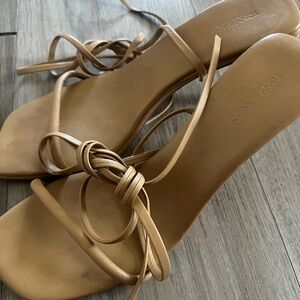 Tony Bianco Camel Strappy Heels